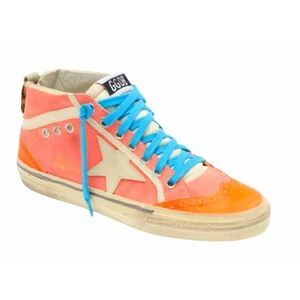Golden Goose Mid Star Sneaker Size 8US Lace Up Rubber Sole Distressed